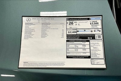 2026 Mercedes-Benz GLC GLC 300 4MATIC®