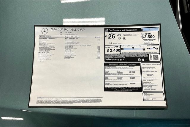 2026 Mercedes-Benz GLC GLC 300 4MATIC®