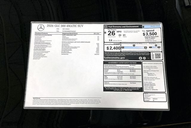 2026 Mercedes-Benz GLC GLC 300 4MATIC®