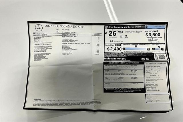 2026 Mercedes-Benz GLC GLC 300 4MATIC®