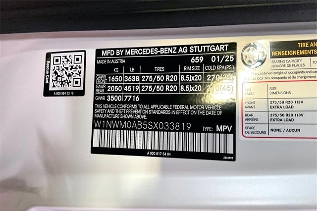 2025 Mercedes-Benz G-Class G 580 4MATIC®