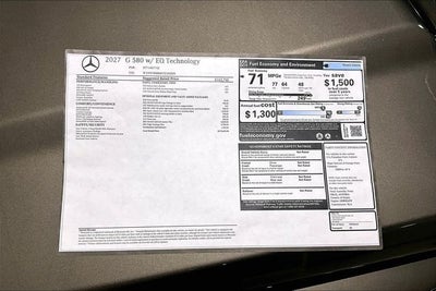 2027 Mercedes-Benz G-Class G 580 4MATIC®