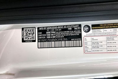 2021 Mercedes-Benz G-Class G 63 AMG® 4MATIC®
