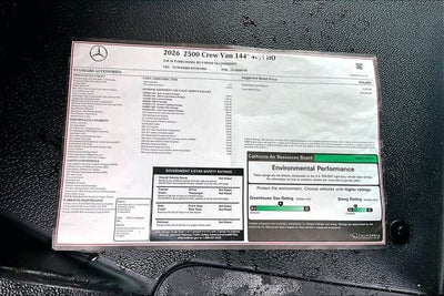 2026 Mercedes-Benz Sprinter 2500 Crew 144 WB