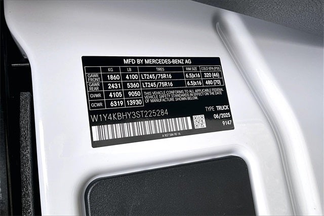2025 Mercedes-Benz Sprinter 2500 Cargo 144 WB