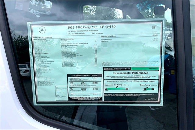 2025 Mercedes-Benz Sprinter 2500 Cargo 144 WB