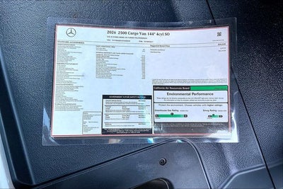2026 Mercedes-Benz Sprinter 2500 Cargo 144 WB