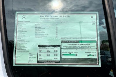 2026 Mercedes-Benz Sprinter 2500 Cargo 144 WB