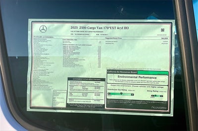 2025 Mercedes-Benz Sprinter 2500 Cargo 170 WB Extended