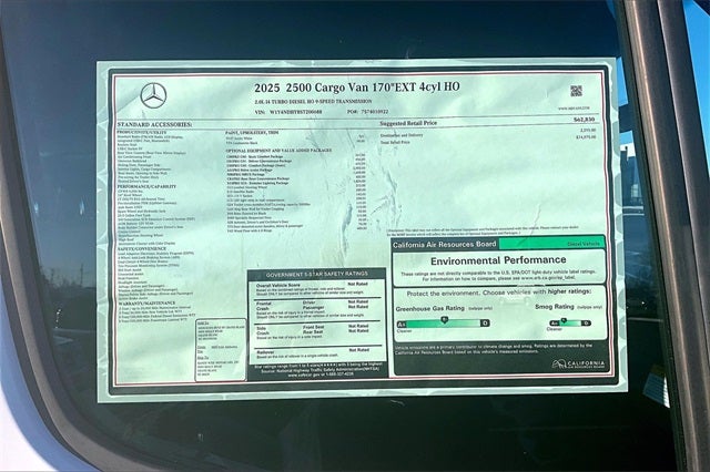 2025 Mercedes-Benz Sprinter 2500 Cargo 170 WB Extended