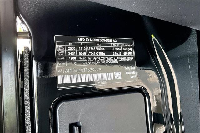 2026 Mercedes-Benz Sprinter 2500 Passenger 170 WB High Roof