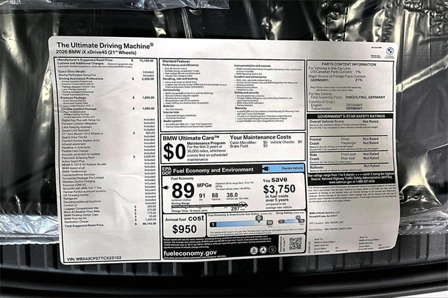 2026 BMW iX xDrive45