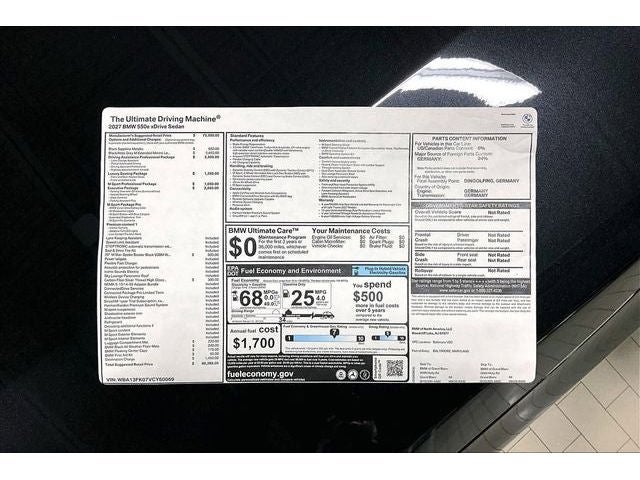 2027 BMW 5 Series 550e xDrive