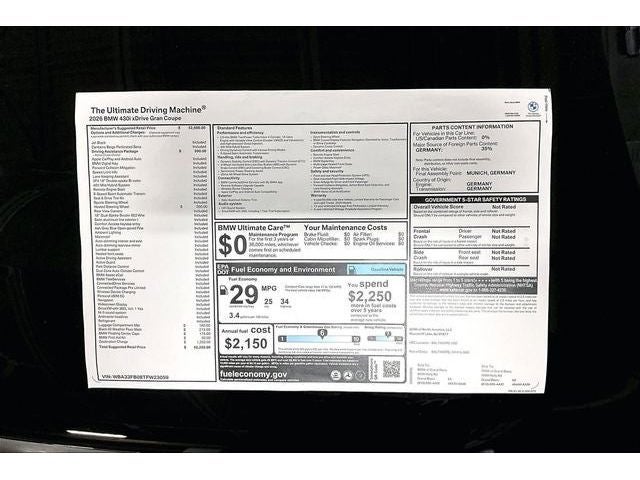 2026 BMW 4 Series 430i Gran Coupe