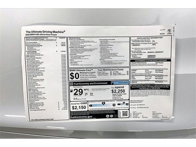 2026 BMW 4 Series 430i Gran Coupe