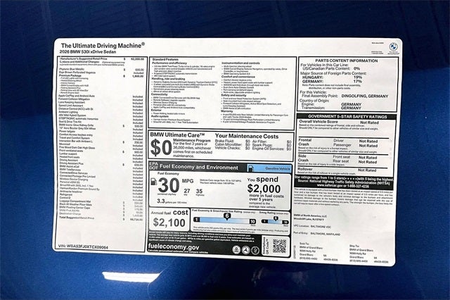 2026 BMW 5 Series 530i xDrive
