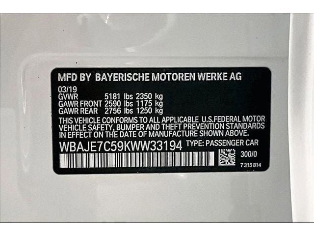 2019 BMW 5 Series 540i xDrive