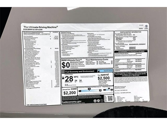 2026 BMW X2 xDrive28i