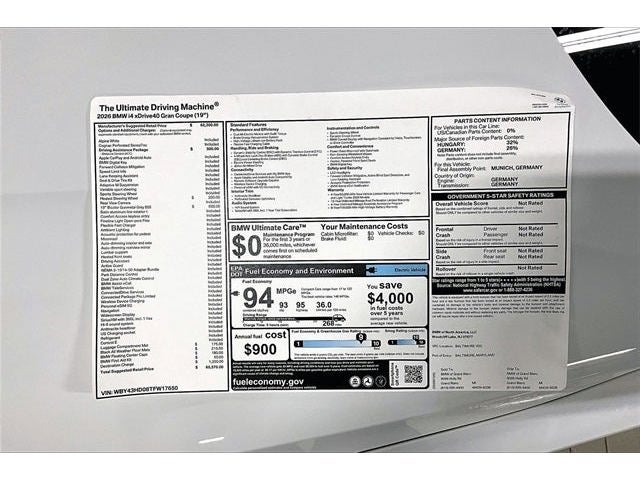 2026 BMW i4 xDrive40