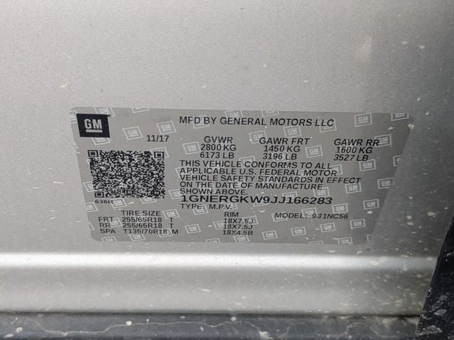 2018 Chevrolet Traverse LT Cloth w/1LT