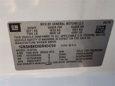 2016 Chevrolet Tahoe LT