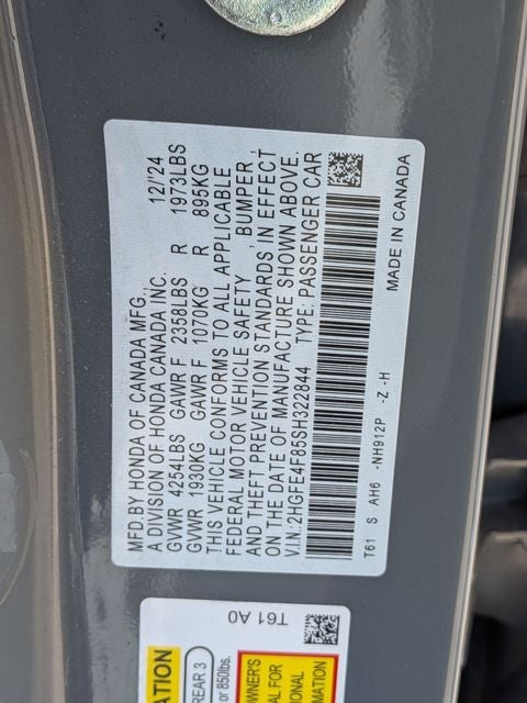 2025 Honda Civic Sport