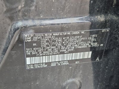 2014 Toyota RAV4 LE