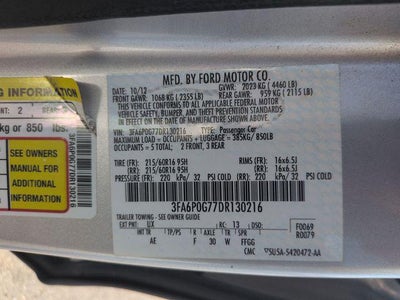 2013 Ford Fusion S