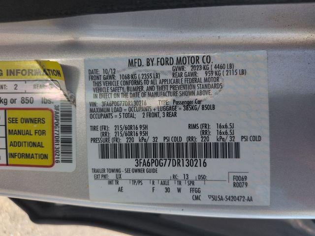 2013 Ford Fusion S