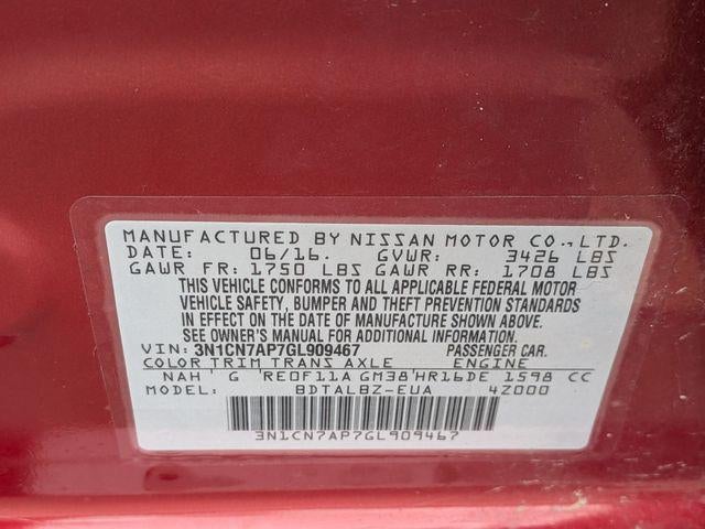 2016 Nissan Versa 1.6 SV