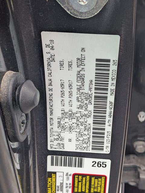 2018 Toyota TACOMA TRD SPORT TRD Sport V6