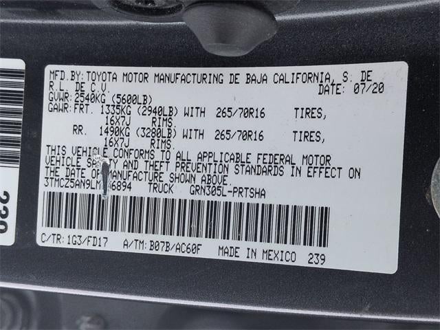 2020 Toyota TACOMA TRD OFFRD TRD Off-Road V6