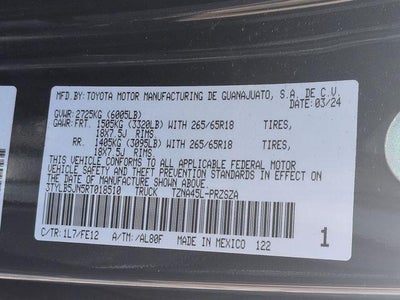 2024 Toyota TACOMA TRD SPORT TRD Sport