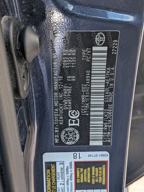 2017 Toyota Avalon Limited