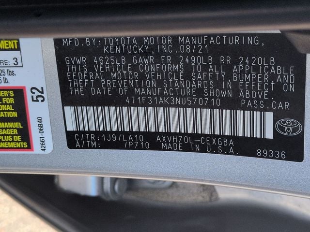 2022 Toyota CAMRY XLE