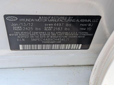 2012 Hyundai Sonata Limited