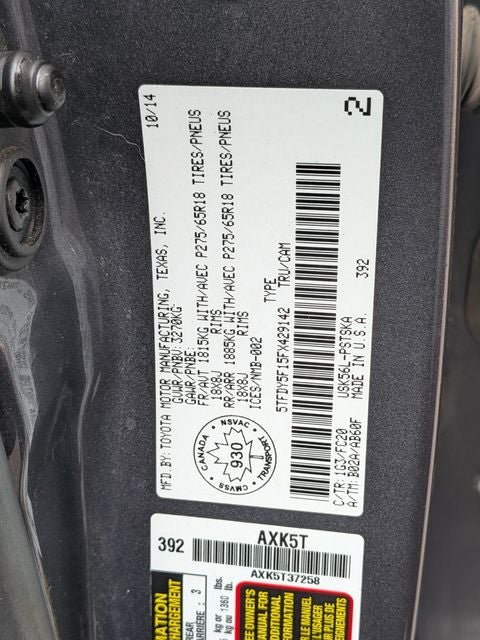 2015 Toyota Tundra SR5 CrewMax