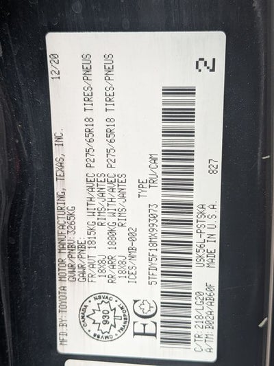 2021 Toyota Tundra SR5