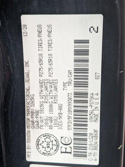 2021 Toyota Tundra SR5