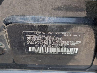2015 Subaru Impreza 2.0i Limited