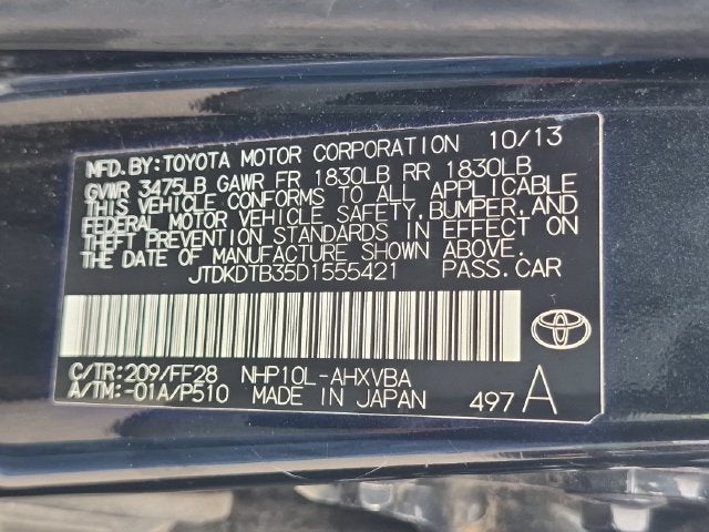 2013 Toyota PRIUS c Two