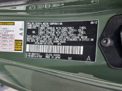 2013 Toyota FJ CRUISER Base