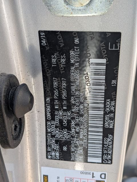 2019 Toyota 4RUNNER SR5 Premium