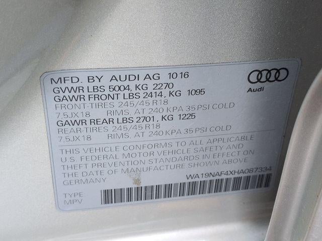 2017 Audi A4 allroad 2.0T Prestige quattro