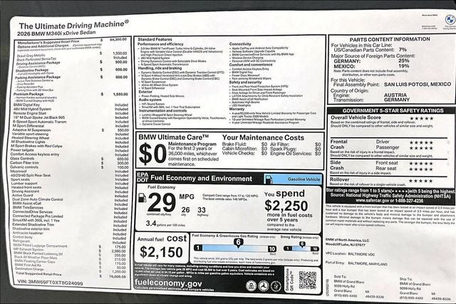 2026 BMW 3 Series M340i xDrive