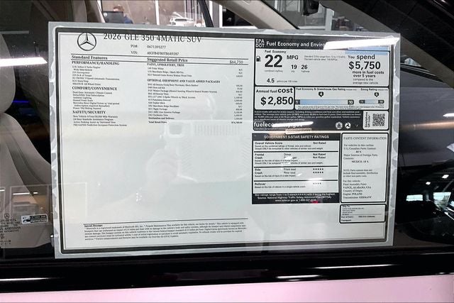2026 Mercedes-Benz GLE GLE 350 4MATIC®