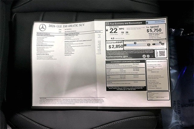 2026 Mercedes-Benz GLE GLE 350 4MATIC®