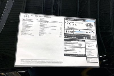 2026 Mercedes-Benz GLE GLE 350 4MATIC®