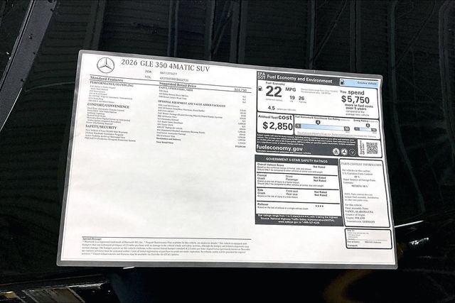 2026 Mercedes-Benz GLE GLE 350 4MATIC®