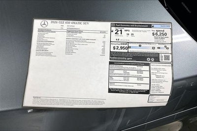 2026 Mercedes-Benz GLE GLE 450 4MATIC®
